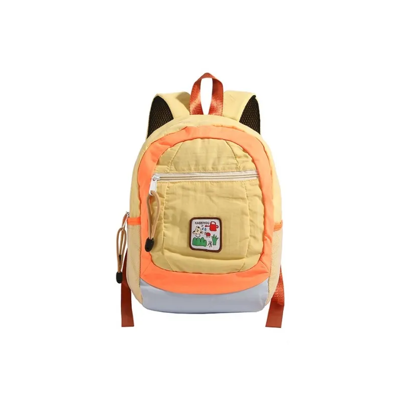 KAKAXI Nylon Backpack Regular Women's Khaki/Light Yellow/Dark Yellow/Purple-4