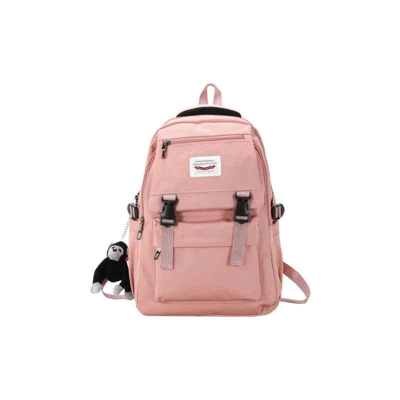 Venerable Brahma Nylon Backpack Unisex Gray/Black/Purple/Blue/Pink-7
