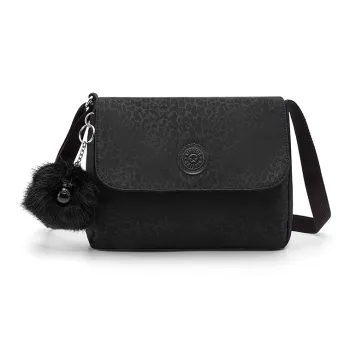 Kipling Polyamide Shoulder Bag, Crossbody Bag Regular Unisex Leopard Print Polka Dot Embossed Print