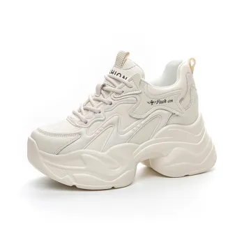 NRDROFFICIAL Slip Resistant Water Resistant Moisture Wicking Low Top Chunky Sneakers Women's