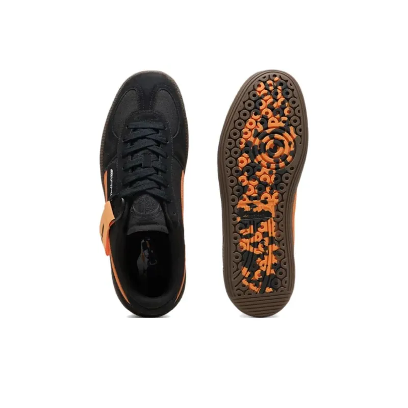 PUMA Mercedes AMG Anti Slip Wear Resistant Low Top Skateboard Shoes Unisex Black Orange-3