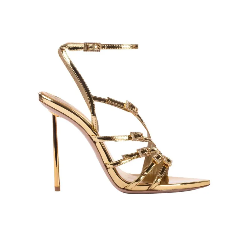 Le Silla 120mm Scarlet Strappy Sandals Women's-1