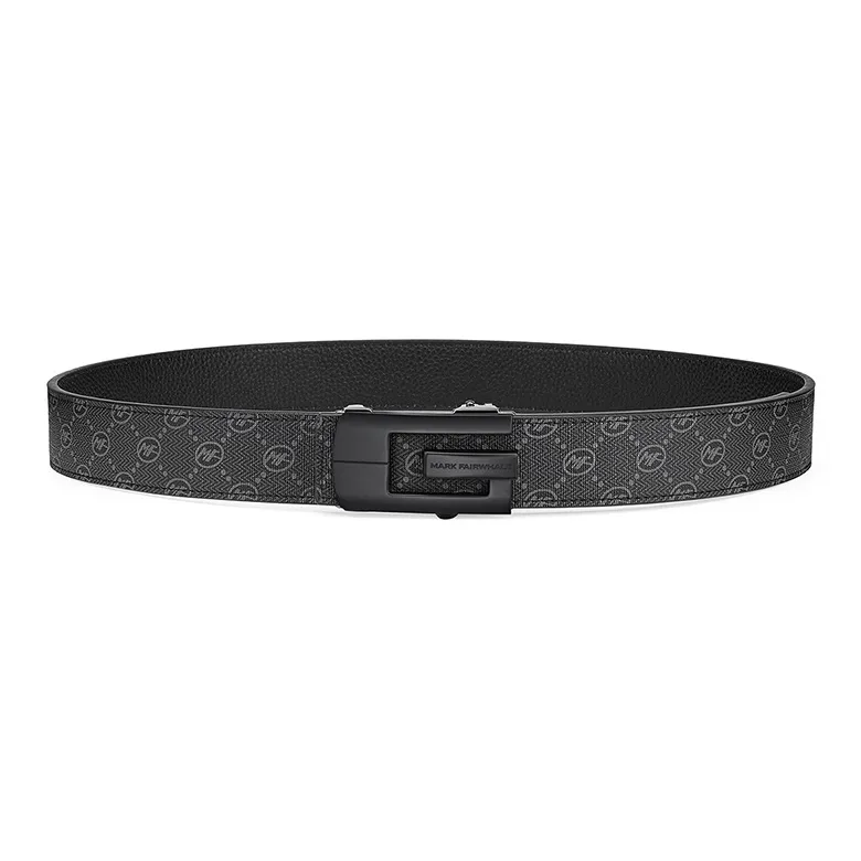 FAIRWHALE Pvc Leather Belts Men's Width 3.5CM-1