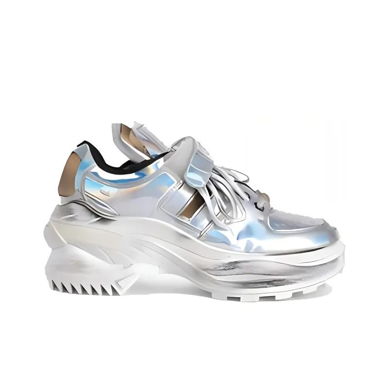 Maison Margiela Low Top Chunky Sneakers Women's Silver-1