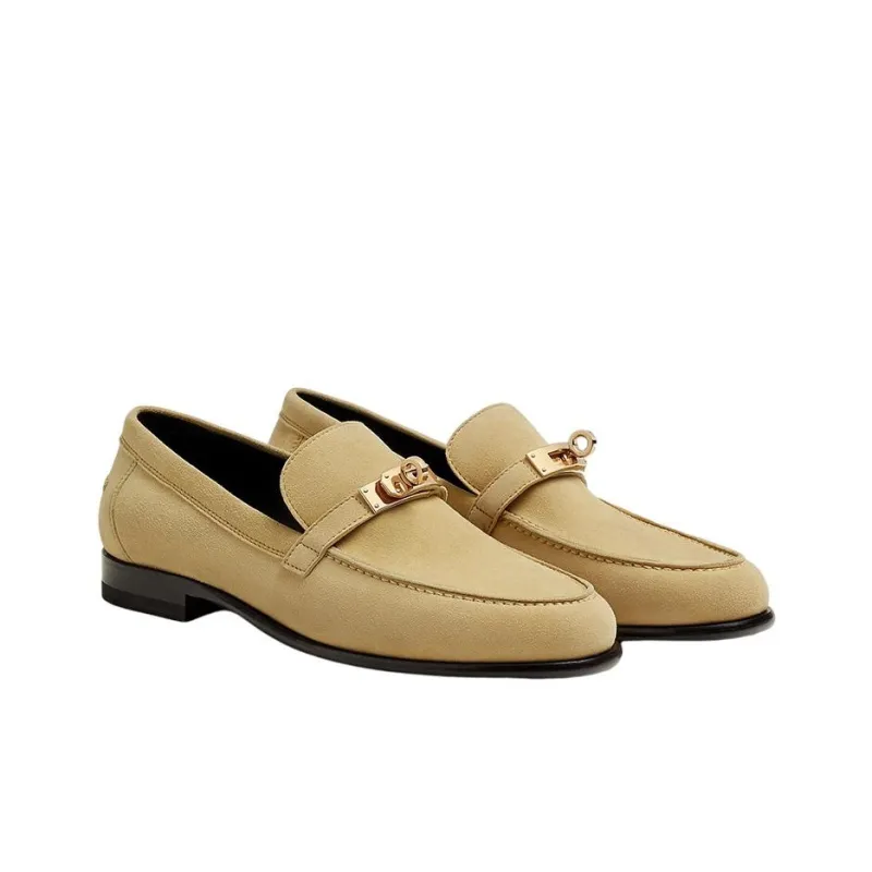 HERMES Destin Casual Single Shoes Women's Khaki-3