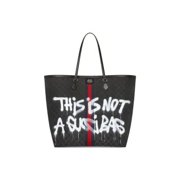 GUCCI X Balenciaga The Hacker Project Graffiti Large Tote Bag