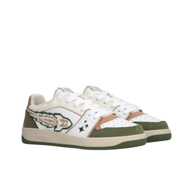 ENTERPRISE JAPAN Ej Egg Rocket Low Top Skateboard Shoes Men's Green-2