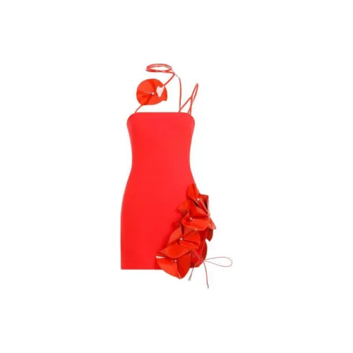 DAVID KOMA Sleeveless Dresses Women's Red