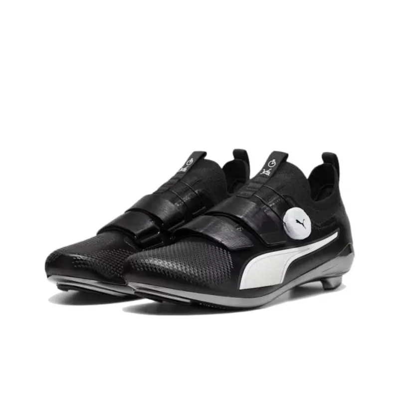 PUMA Anti Slip Wear Resistant Low Top Cycling Shoes Unisex Black-2