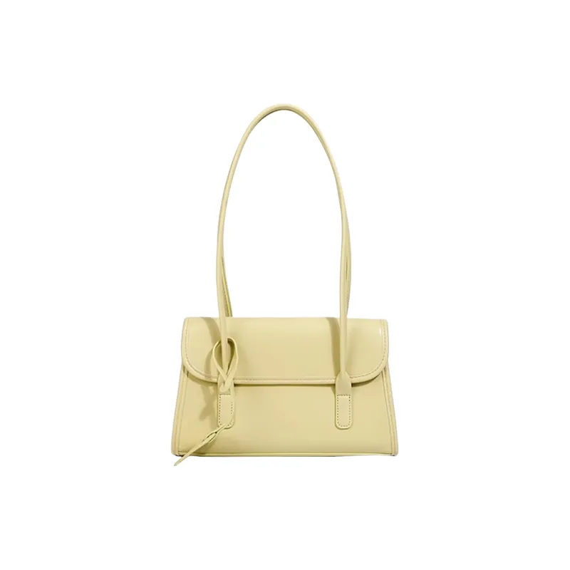 Carksky PU Handbag, Shoulder Bag Women's Milkshake White/Mustard Green/Custard/Black-6