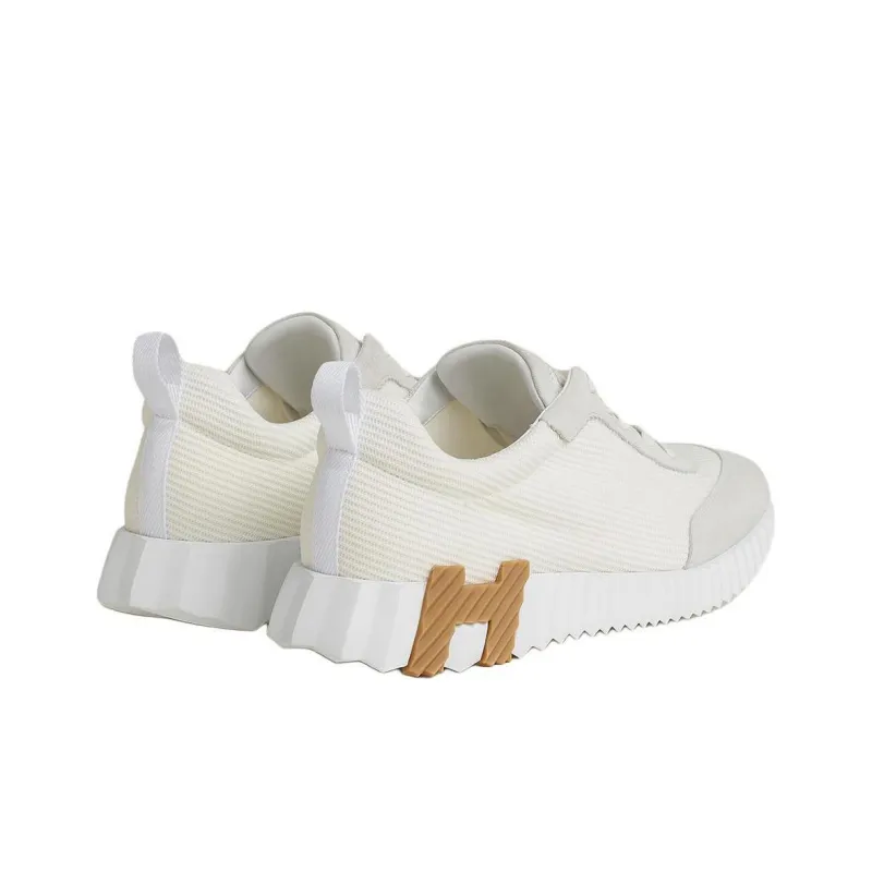 HERMES Bouncing Low Top Casual Shoes Women's White-2