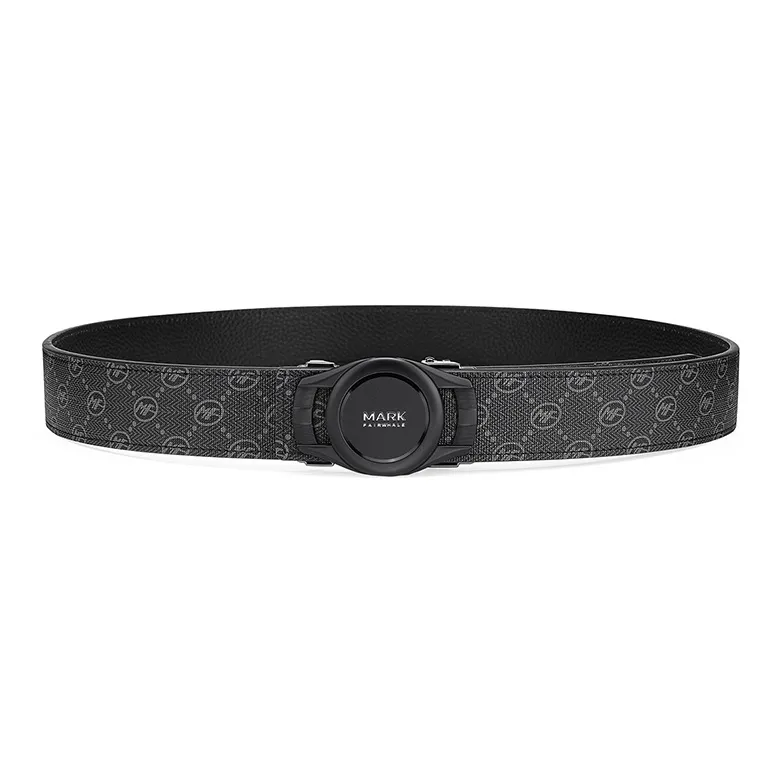 FAIRWHALE Pvc Leather Belts Men's Width 3.5CM-1