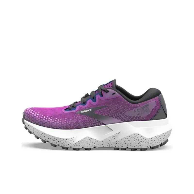 Brooks Caldera 6 Anti Slip And Wear Resistant Breathable Low Top Running Shoes Women's Purple-0