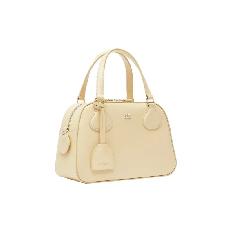 COURREGES Leather Shoulder Bag Crossbody Bag Handbag Women's Soft Butter-1