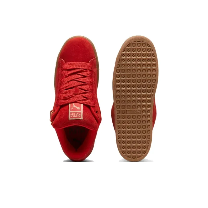 PUMA PLAY LOUD Anti Slip Wear Resistant Low Top Skateboard Shoes Unisex Red-4