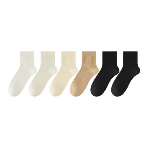 XXLLG Mid Calf Socks Women's 6 Pack