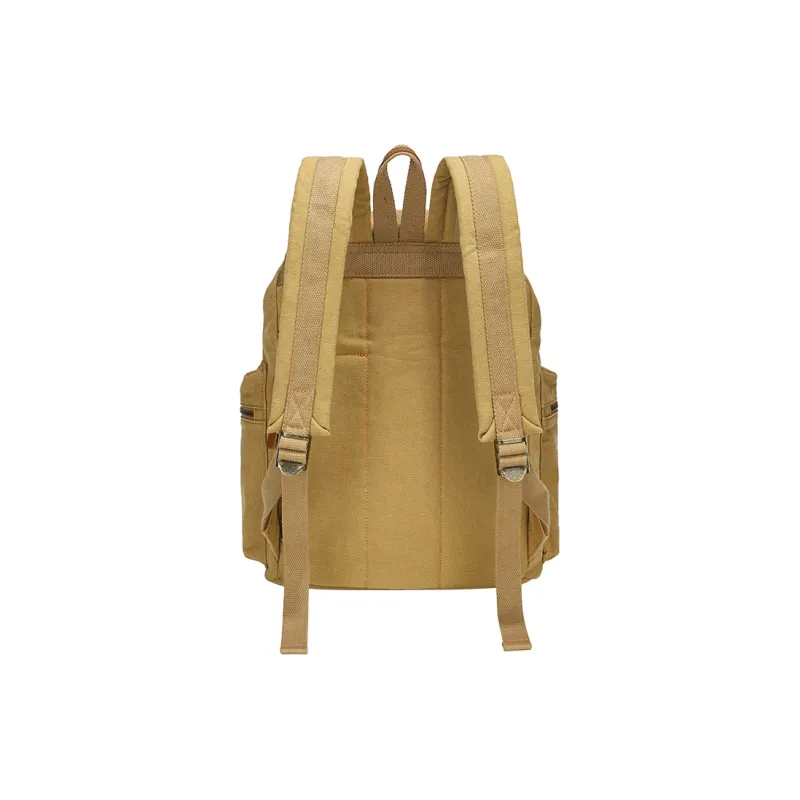 COTECi Crazy Horse Cow Leather, Washed Canvas Backpack Tubas Unisex Ink Gray/Gray/Coffee/Khaki-18
