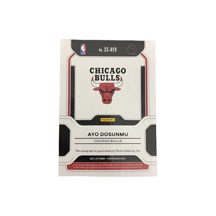 PANINI 2021 22 Pz Ayo Dosunmu Rising Stars RC Signature Bulls Showcase Star Card Product Access Sports Cards 1 Pc-1