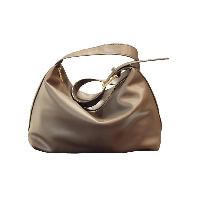 Carksky PU Shoulder Bag Regular Women's Black/Licorice/Gray-8