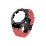 Black Case Black Bezel Pink Strap