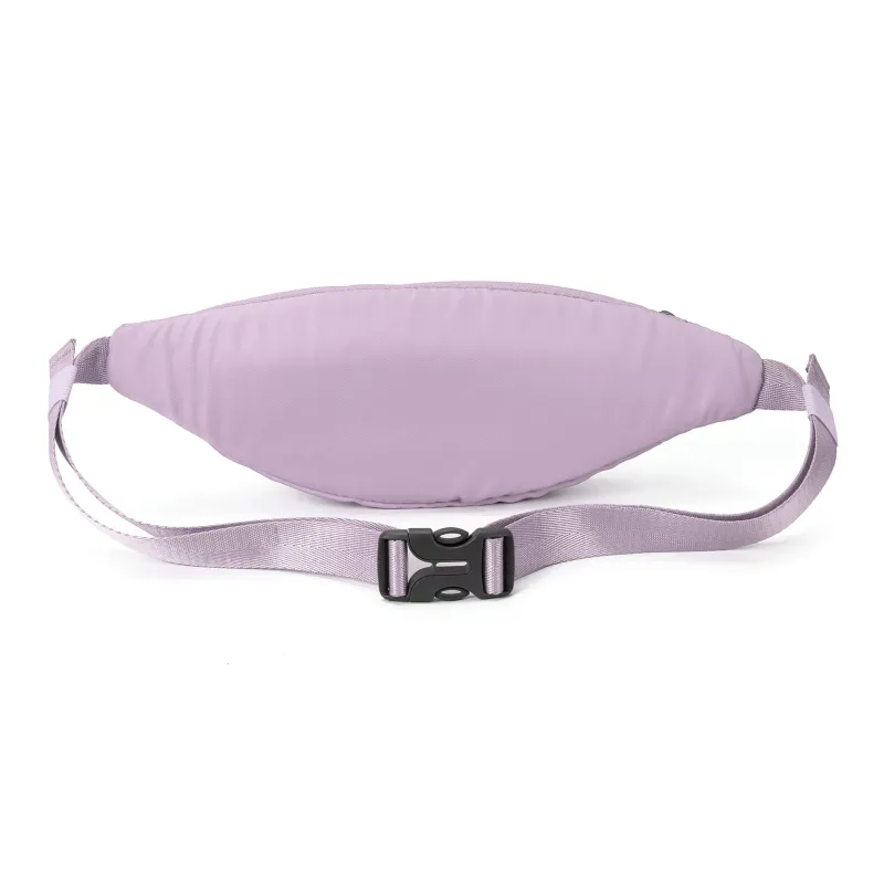 JEANSWEST Fabric Fanny Pack Regular Unisex Black/Pink Army Green Peacock Blue Light Blue Purple-13