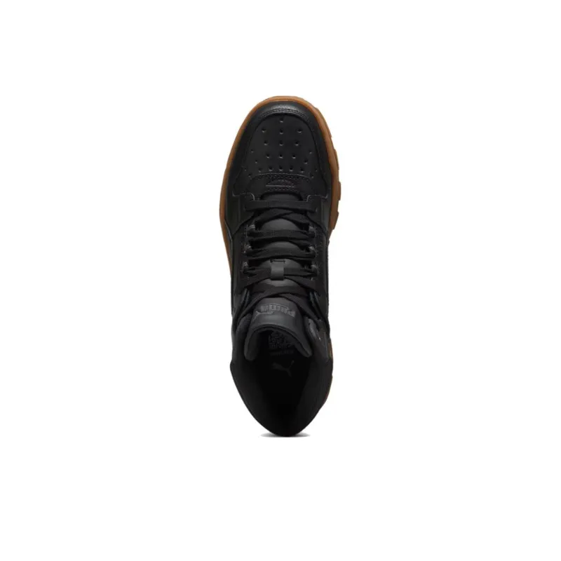 PUMA REBOUND Anti Slip Wear Resistant High Top Casual Shoes Unisex Black-3