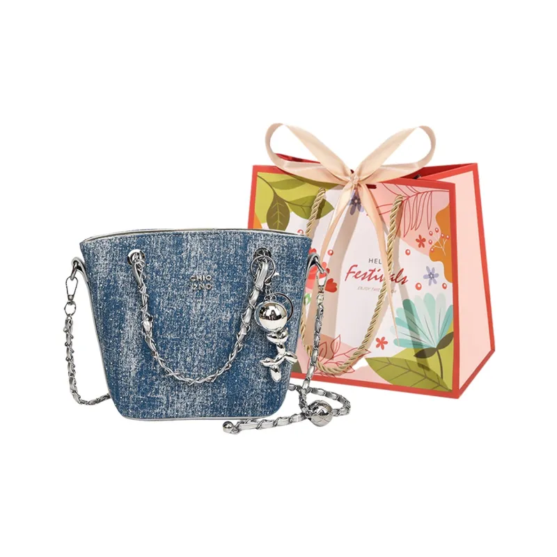 Cwatcun PU Shoulder Bag Women's Light Blue/Black/Dark Blue/Light Blue/Black/Dark Blue/Dark Blue/Sky Blue/Light Blue-37