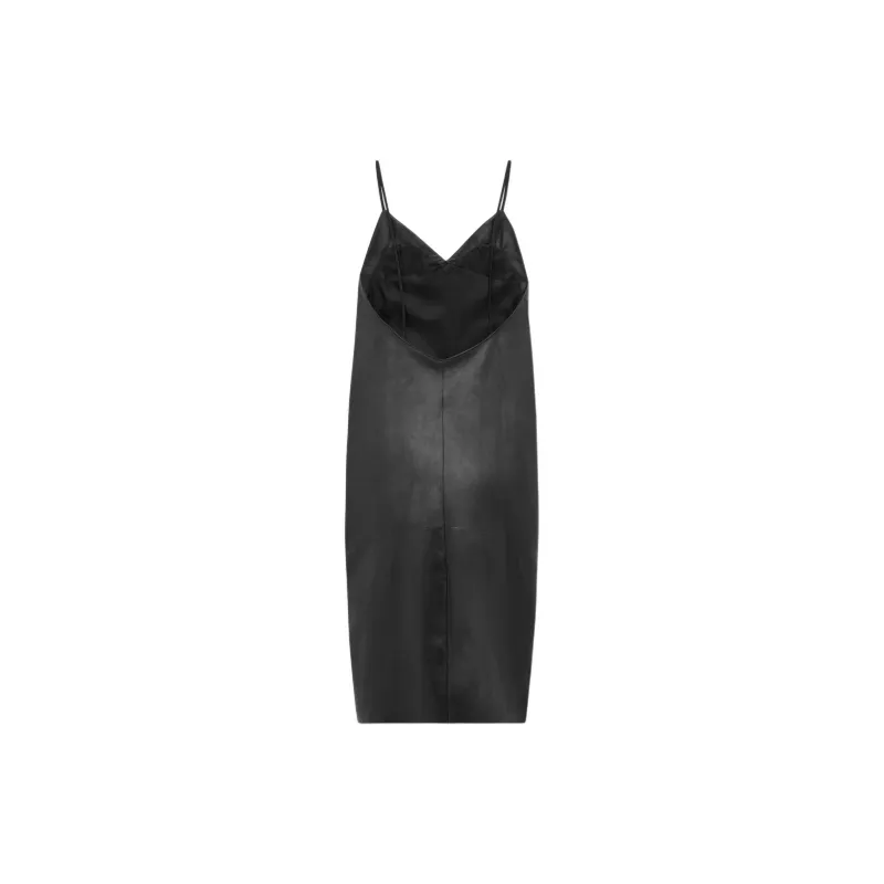 SAINT LAURENT Backless V Neck Dress-1