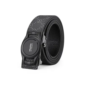 FAIRWHALE Pvc Leather Belts Men's Width 3.5CM