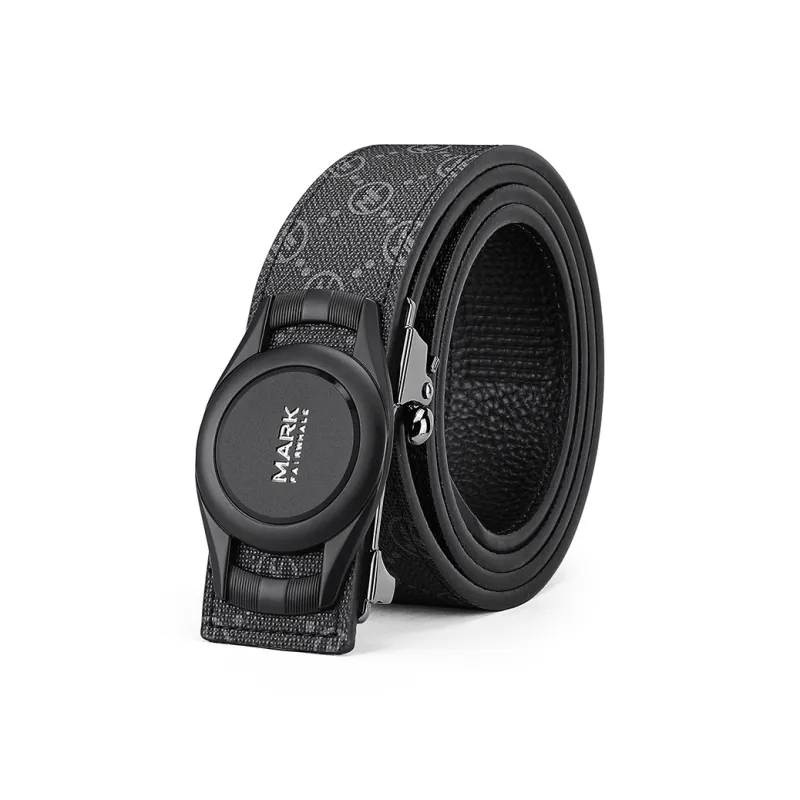 FAIRWHALE Pvc Leather Belts Men's Width 3.5CM-0