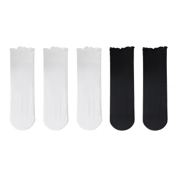 XXLLG Mid Calf Socks Women's 5 Pack