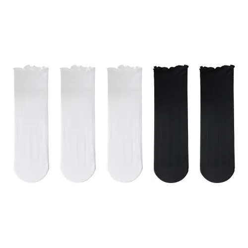 XXLLG Mid Calf Socks Women's 5 Pack