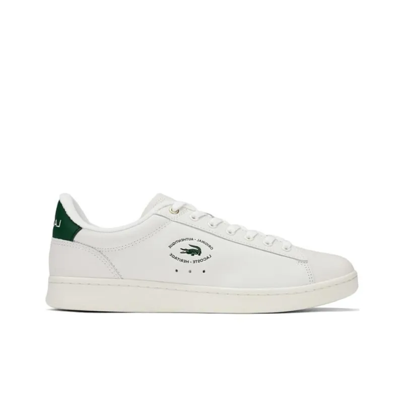 LACOSTE Slip Resistant Low Top Skateboard Shoes Men's Ecru-1