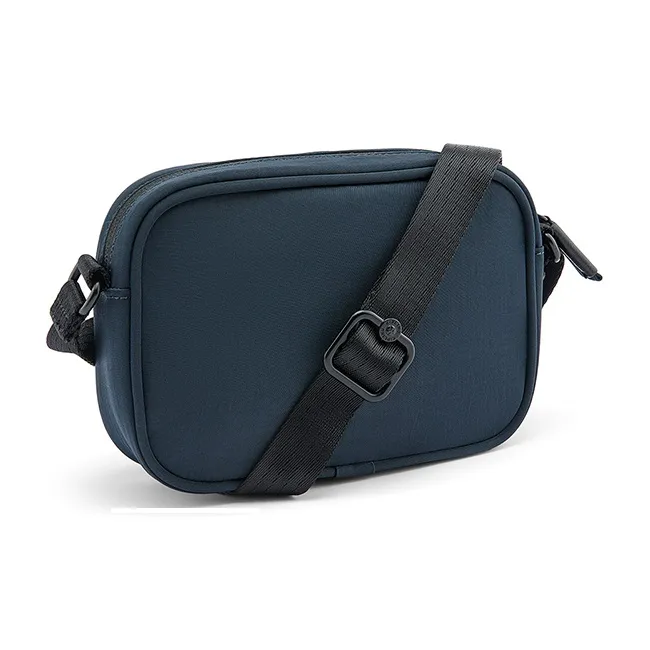 Kipling Polyamide Camera Bag, Crossbody Bag Small Size Unisex Blue Black Patchwork-2