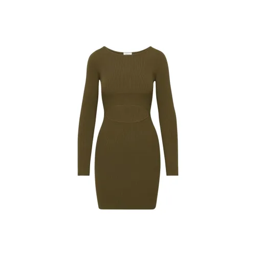 ARITZIA Long-Sleeved Dresses Women's Rustic Brown/Simple Brown