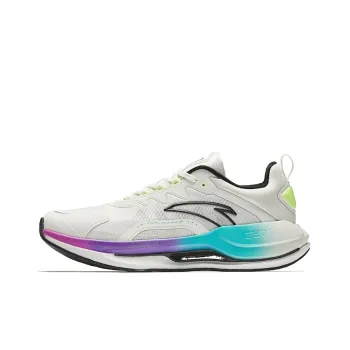 Anta Running Collection Non slip Wear resistant Shock Absorption Low Top Casual Running Shoes Men's White