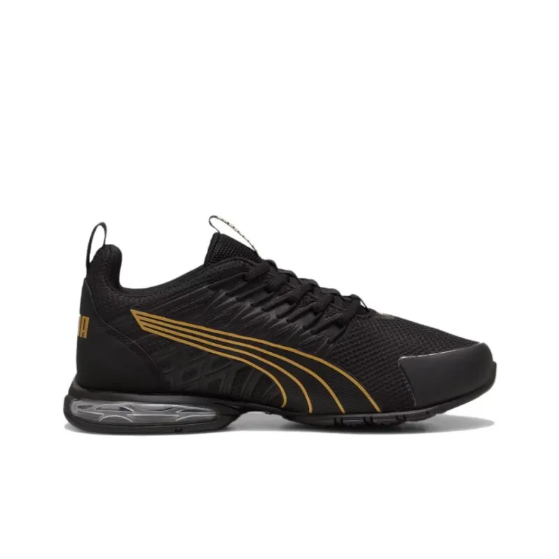 PUMA Voltaic Evo Anti Slip Wear Resistant Low Top Running Shoes Women's Black Gold-1