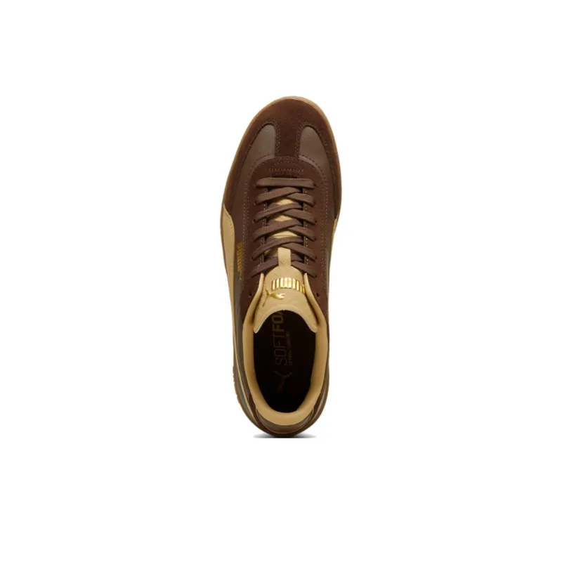 PUMA Club II Era Anti Slip Wear Resistant Low Top Skateboard Shoes Unisex Brown-3
