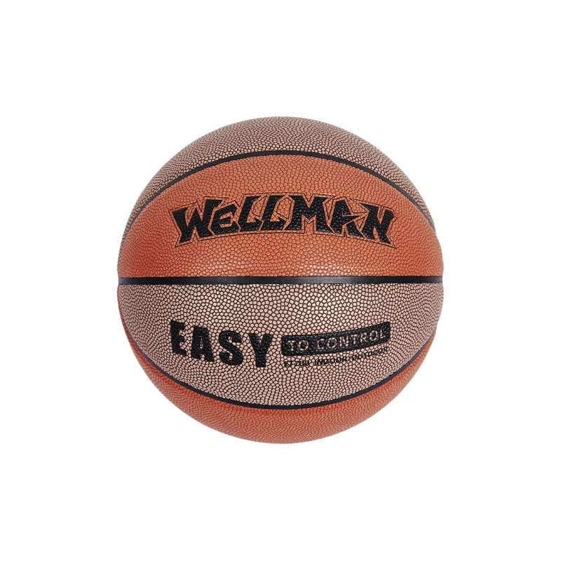 WELLman PU Basketball Brown Gray Size 7 Training Unisex-1