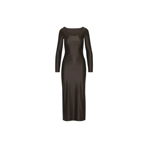 ARITZIA Long-Sleeved Dresses Women's Rich Mocha Brown