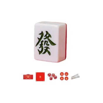 Imono Hand Crafted Mahjong Tiles Premium Grade Red Party Sparrow Board Games