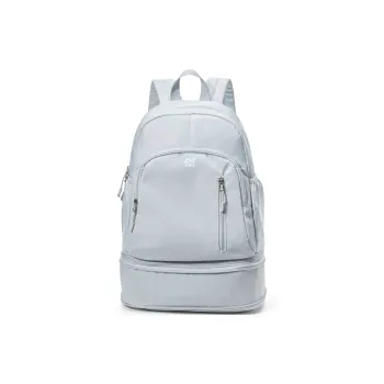 QING QI ZHE Fabric Backpack Travel Backpack Backpack Unisex Black Ecru Light Blue