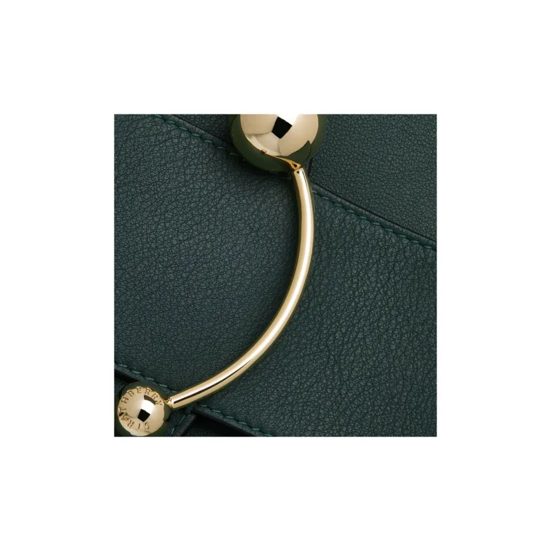 Strathberry Smooth Calf Leather Shoulder Bag Crossbody Bag Women's Dark Green-5