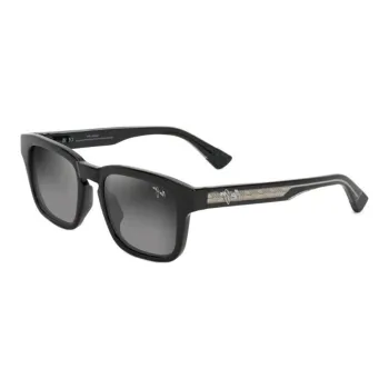 Maui Jim Irregular Shape Sunglasses Women's Black