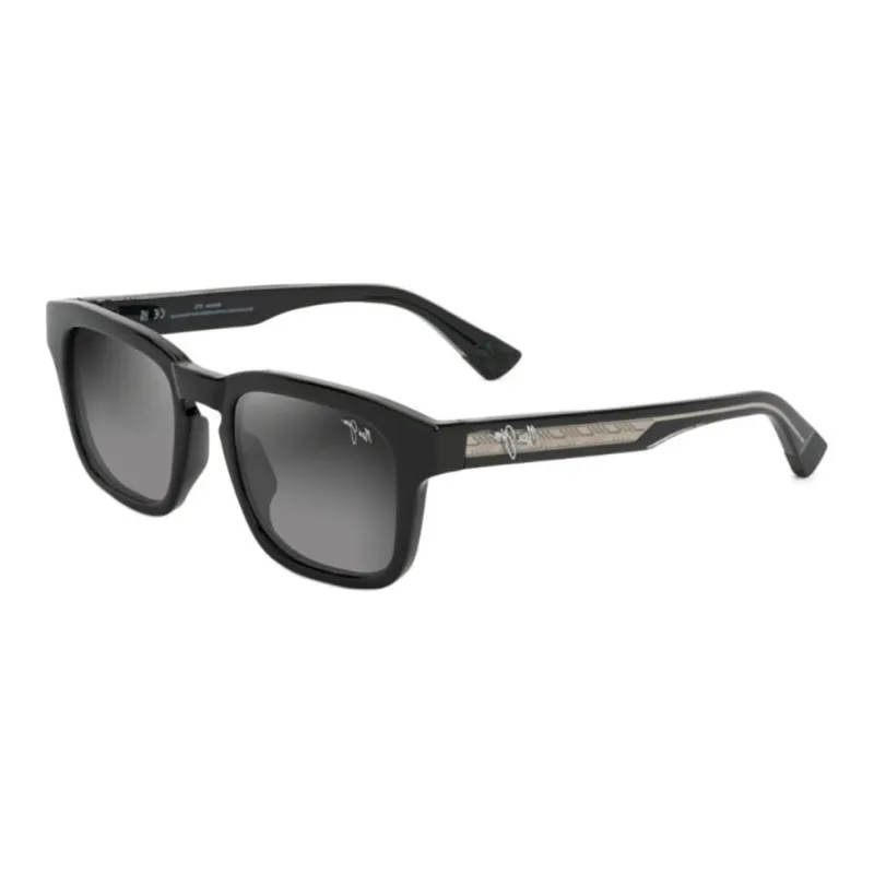 Maui Jim Irregular Shape Sunglasses Women's Black-0