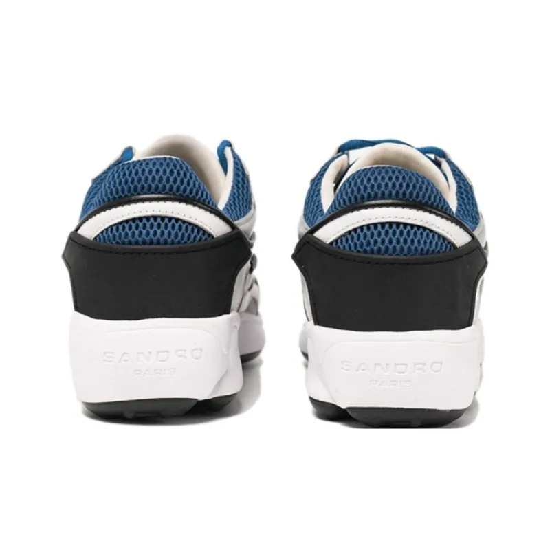 Sandro Low Top Chunky Sneakers Men's White Blue-3