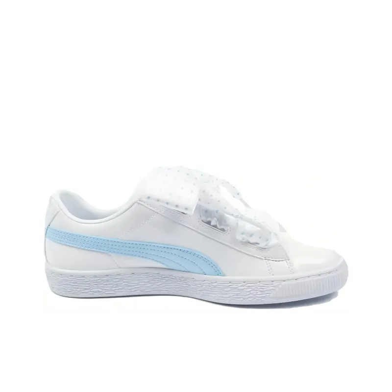PUMA Basket Heart Patent Pink 'White Blue' Women's-1