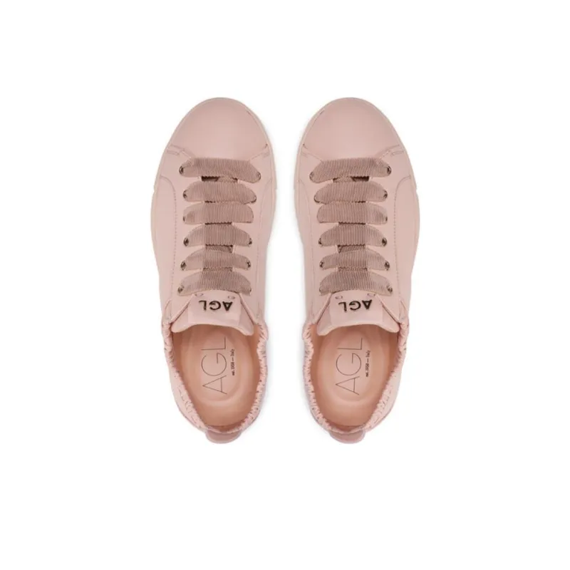 AGL Wear-Resistant Low-Top Skateboard Shoes Women's Pink-3