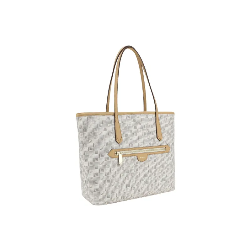 MOREAU Leather Tote Bag Shopping Bag Shoulder Bag Handbag Women's Beige-1