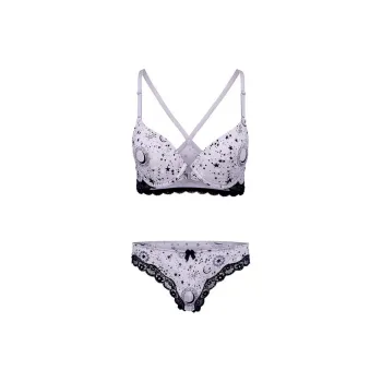 Victoria's Secret Anais Plunge Bra And Panty Set In / Cosmic Dreams Underwear Set Women's Purple